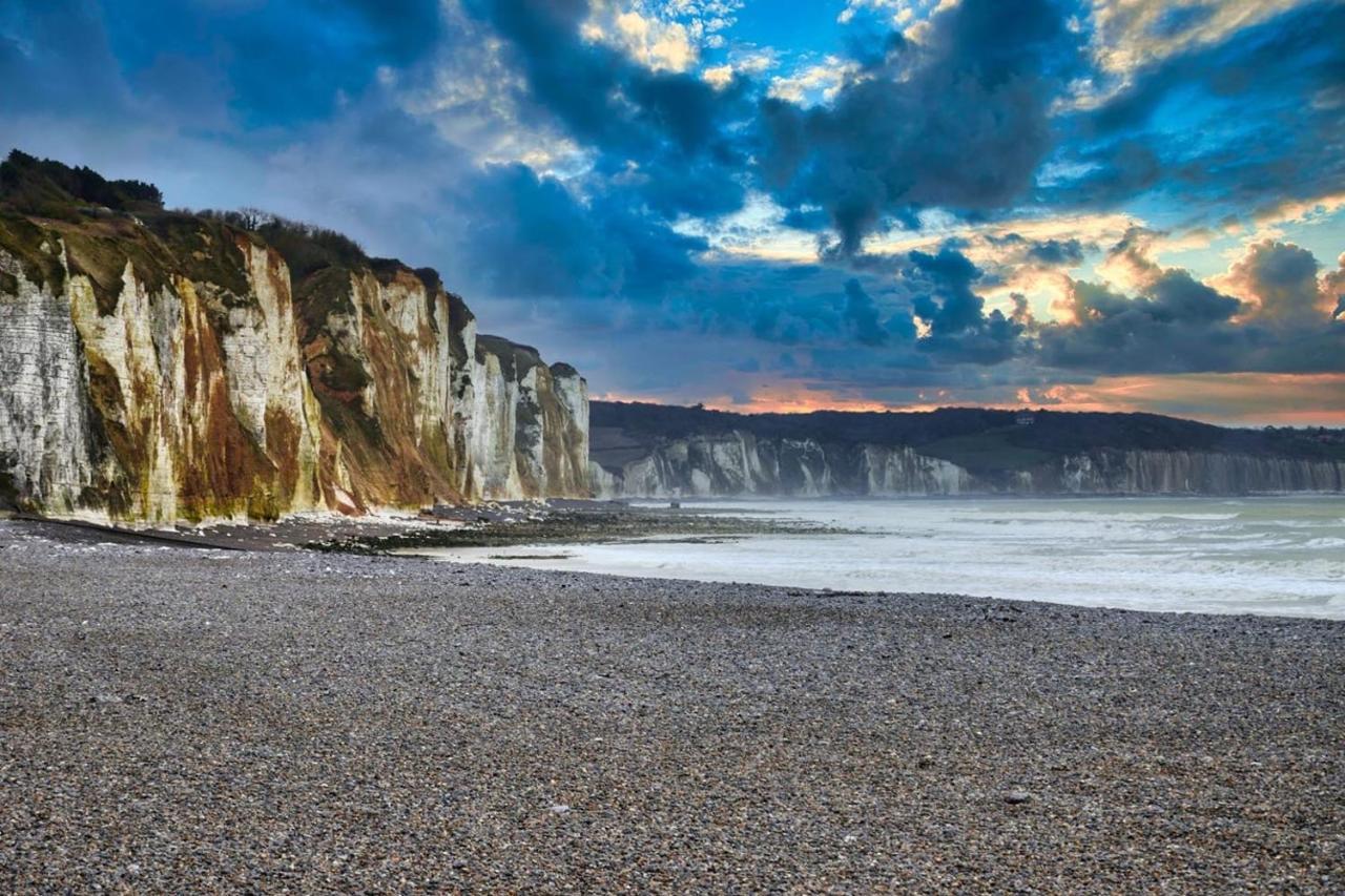Avec JARDINET sans vis à vis Plein centre ville au RDC 350m de la plage Dieppe Esterno foto
